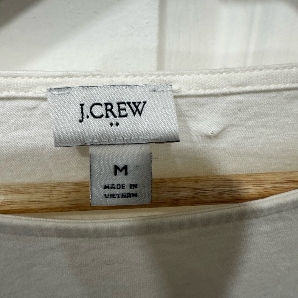 J. Crew Cream Ruffle Blouse - Picture 2 of 10